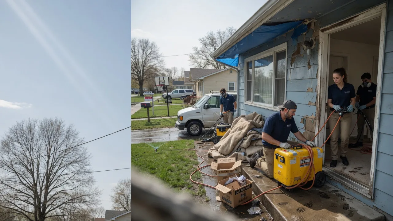 Basement Flood Cleanup in New Windsor, IL near me